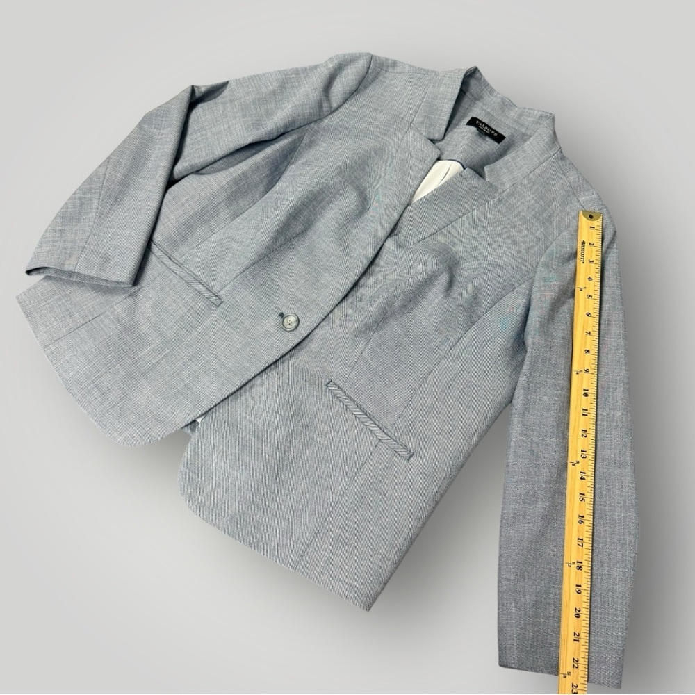 Talbots Tailored Sharkskin One-Button Blazer Sz 1… - image 8